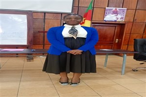 Investiture de la nouvelle présidente de L'AE Mlle Audrey MBEBI